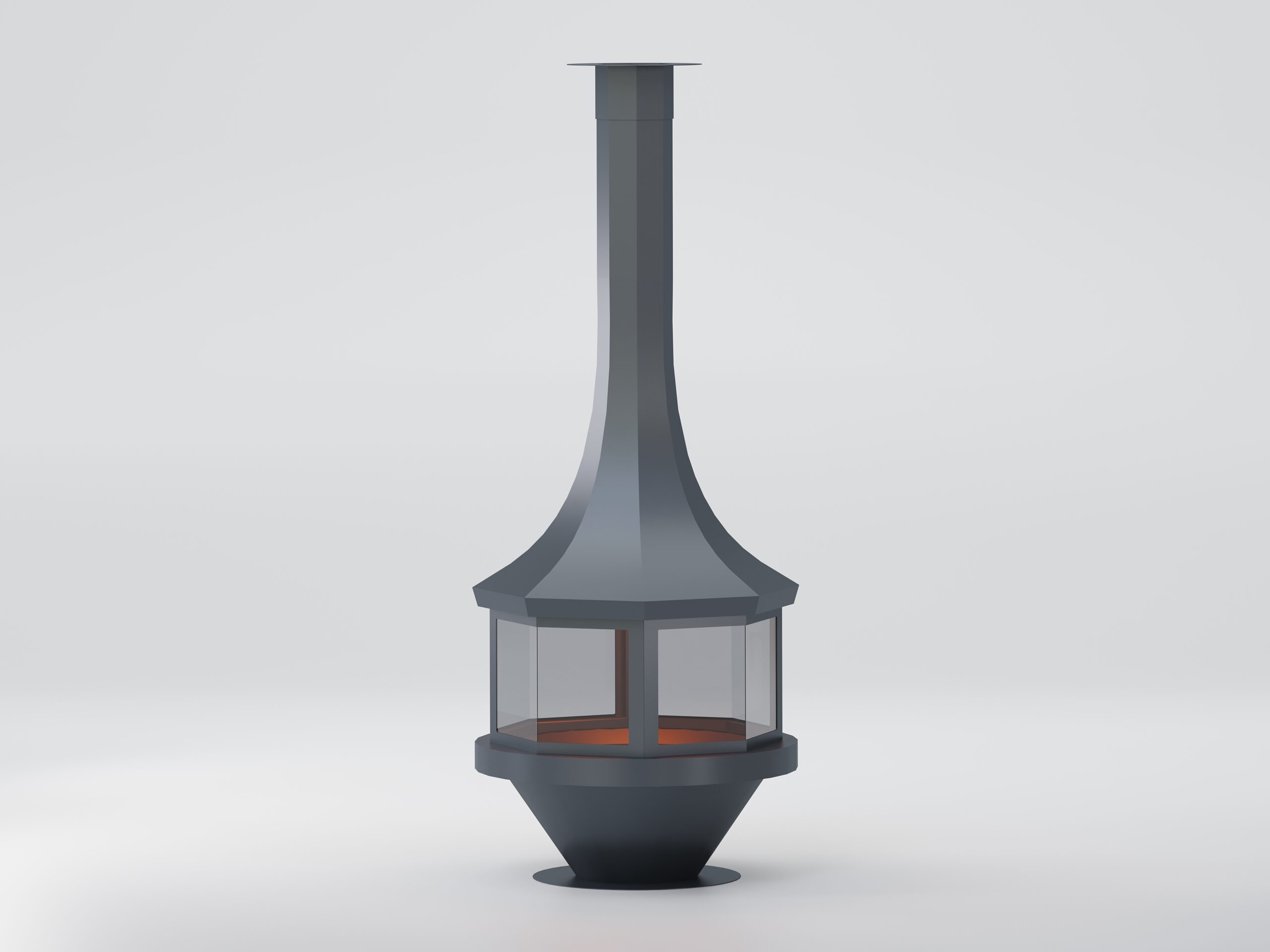 Sekizgen Model Orta Şömine 100X100 - Görsel 5