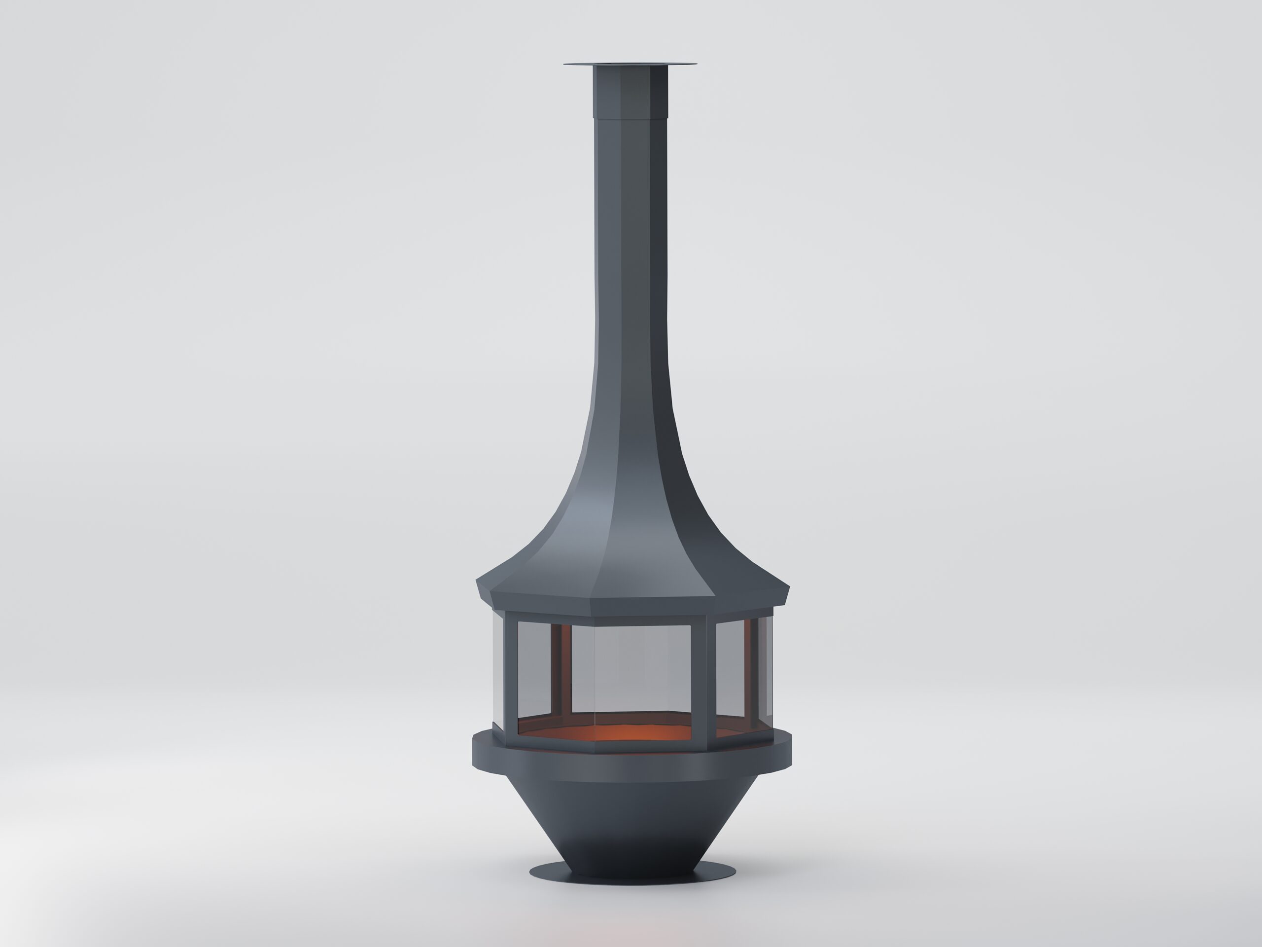 Sekizgen Model Orta Şömine 100X100 - Görsel 6