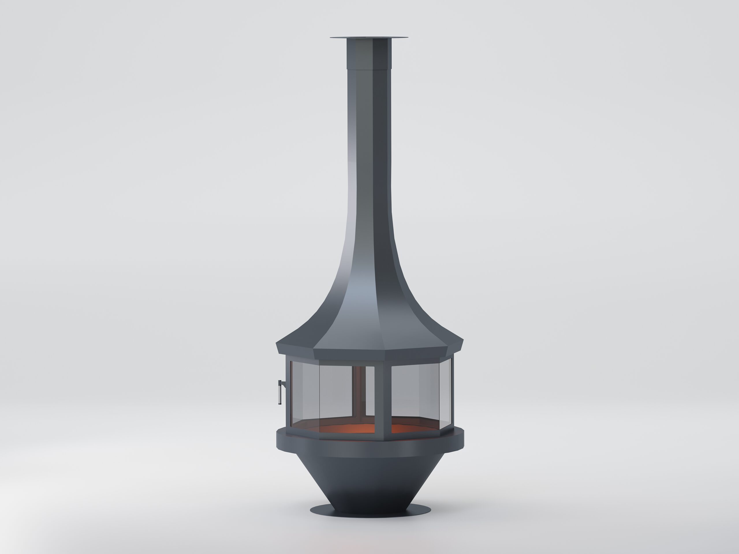 Sekizgen Model Orta Şömine 100X100 - Görsel 7