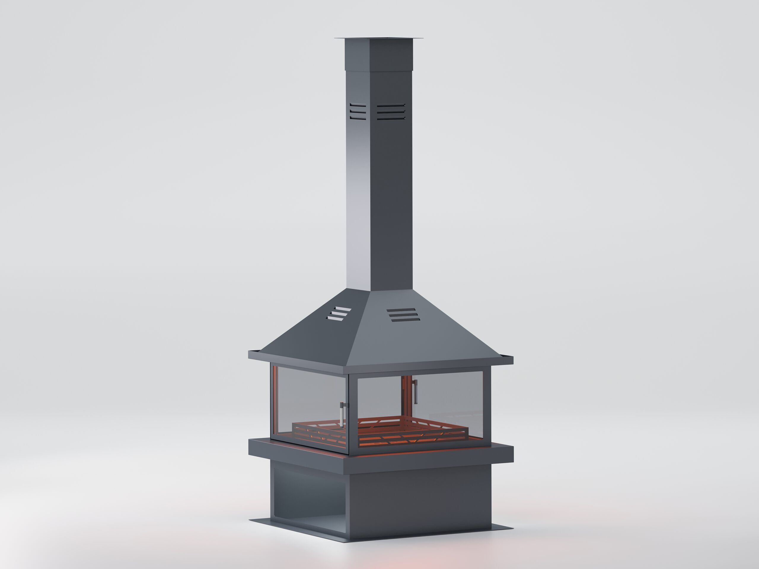 Kare Model Orta Şömine 100X100