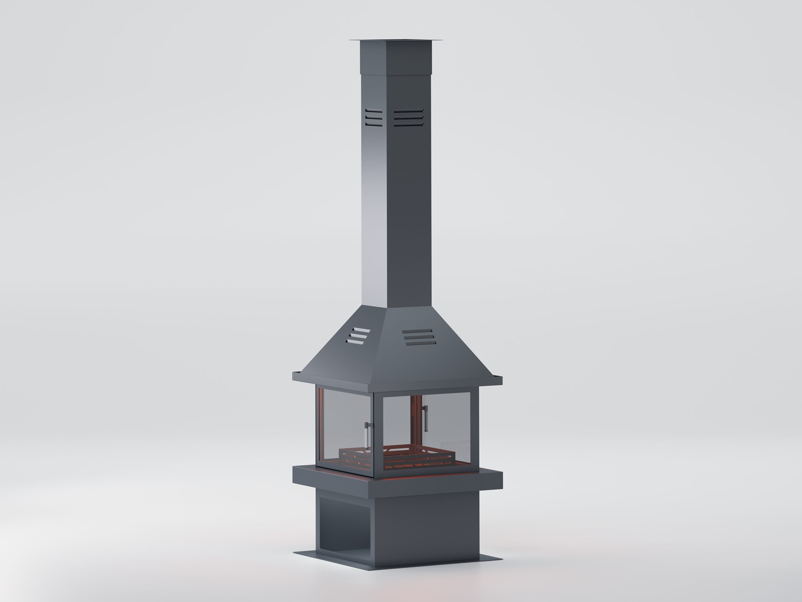 Kare Model Orta Şömine 70X70